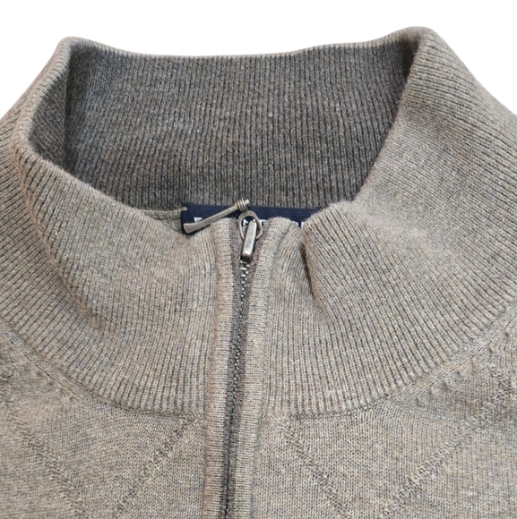 Roundtree & Yorke mens quarter-zip pullover sweater. XL - Picture 4 of 4